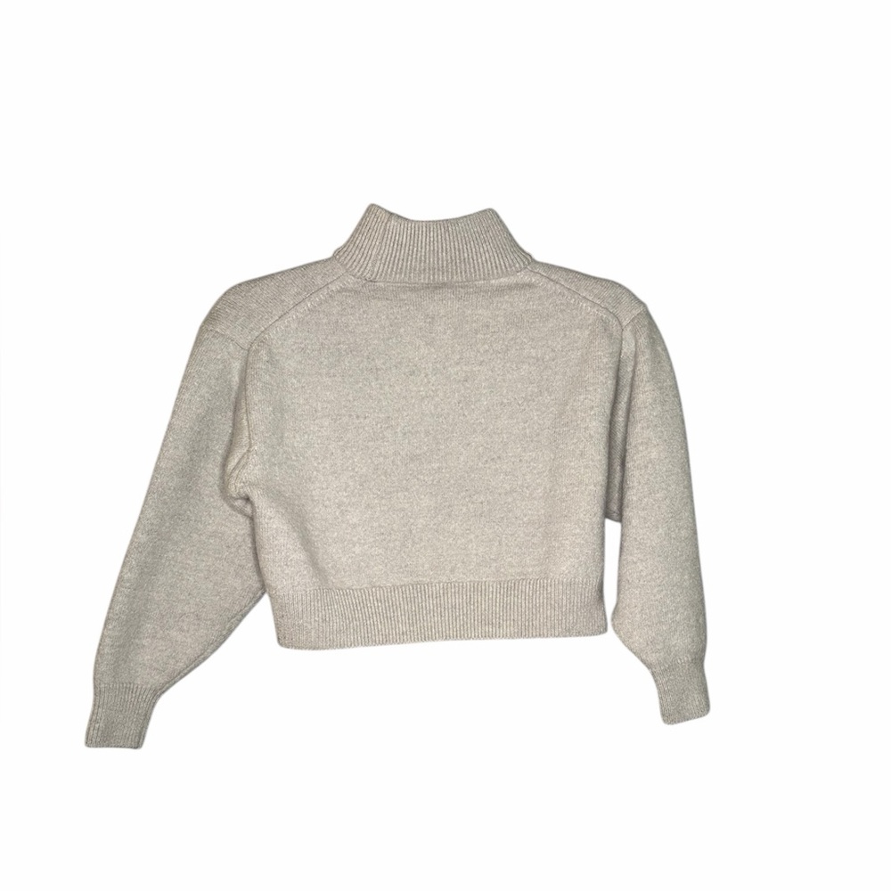 Aritzia Wilfred Free Womens Harper Knit 100% Merino Wool Turtleneck Crop Sweater - Picture 3 of 6
